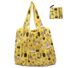 X Large Reusable Foldable Ladies Shopping Bag Eco Tote Handbag Fold Away Bag UK 