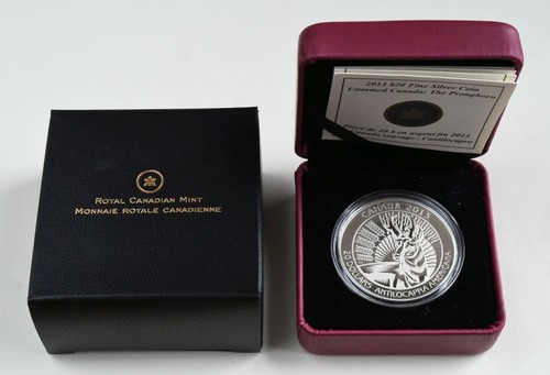2013 Canada 20 $ Untamed Canada: Pronghorn 99,99% Fine Silver Coin in OGP - Bild 10 von 18