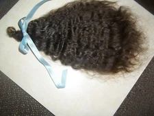 **DARKEST BROWN"~ CURLY~11in FOR REBORN~SILKY~1/2 OZ~YEARLING!~U.S.A.