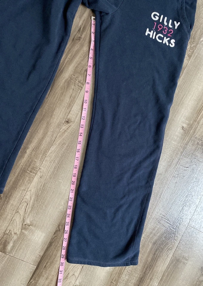 Pantalones deportivos Gilly Hicks Lounge calce relajado azul marino talla pequeña Foto 3 de 4