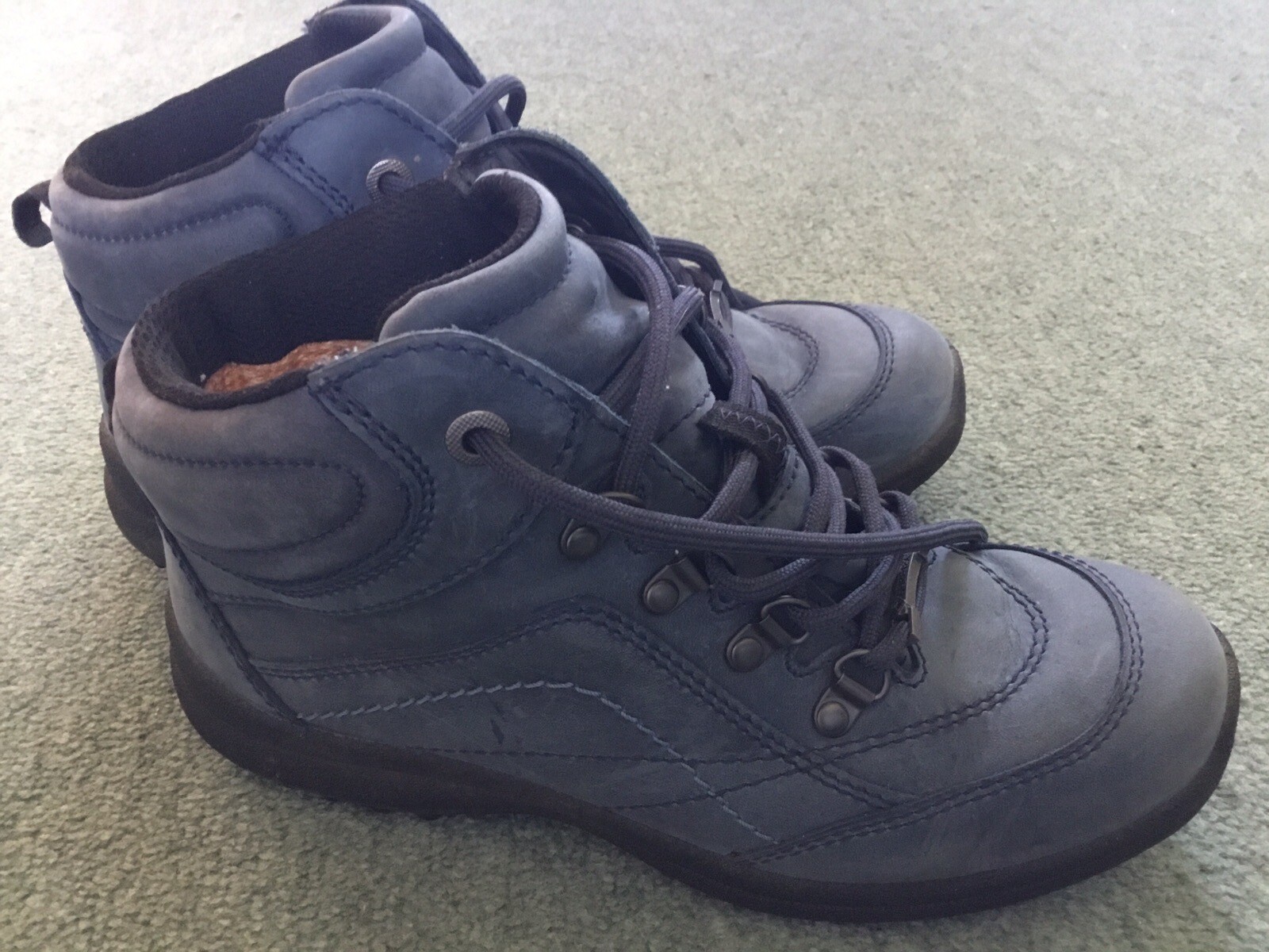 Hotter Summit Ladies Leather Walking Boots, Size 5 eBay