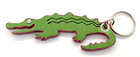 Vintage Alligator Green Purple Keyring Keychain — photo 2