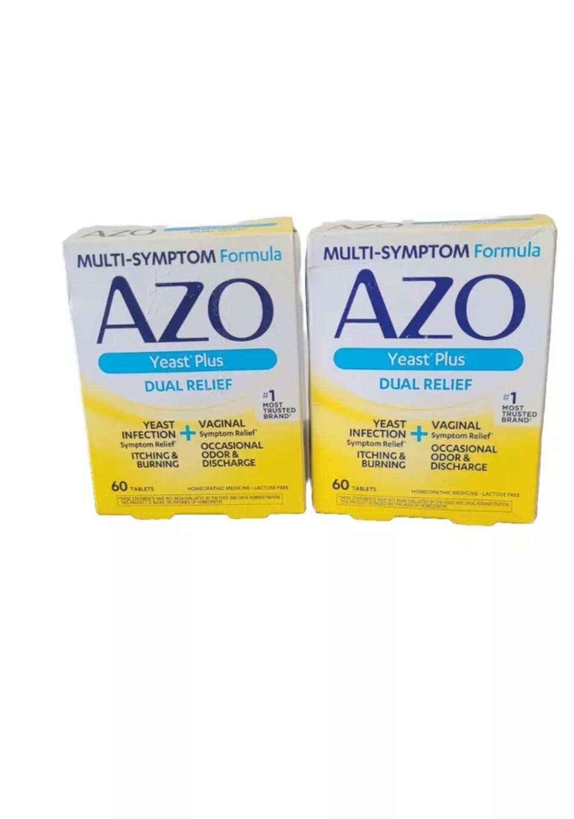 AZO Yeast Plus Multi Benefit Formula 60 Tablets Pack of 2