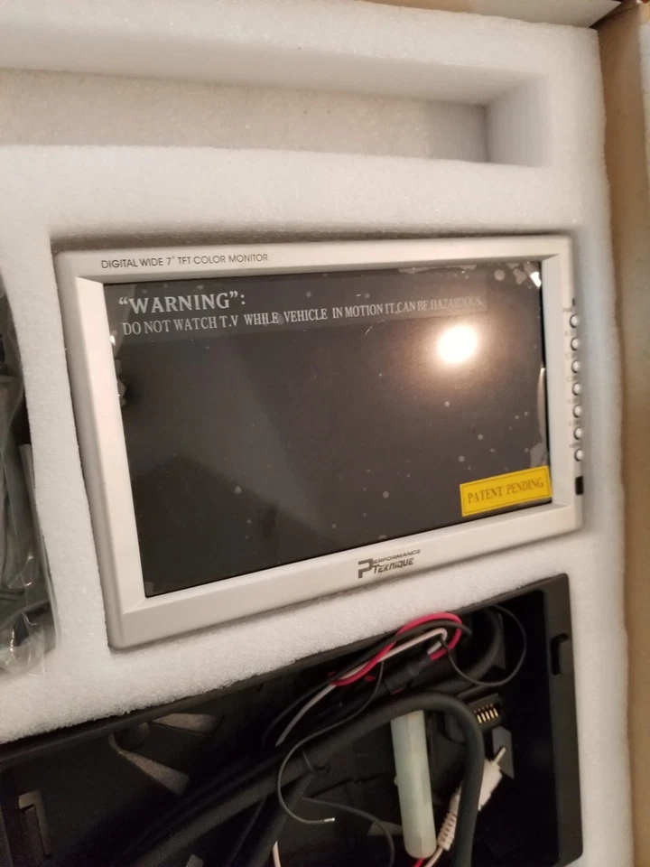 NEW 7" TFT COLOR MONITOR DETACHABLE ICHM9247T PERFORMANCE TEKNIQUE ANTI THEFT - Image 4 of 4