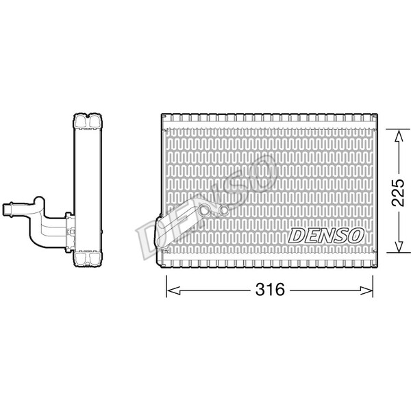 DENSO DEV21003 Evaporator, air conditioning for CITROËN,PEUGEOT - Image 16