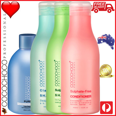    COCOCHOCO PURE Keratin 250ml + Shampoo +Conditioner 400ml Treat Straight Hair