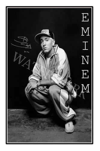 Eminem signed 12x18 inch photograph poster - Slim Shady - Marshall Mathers