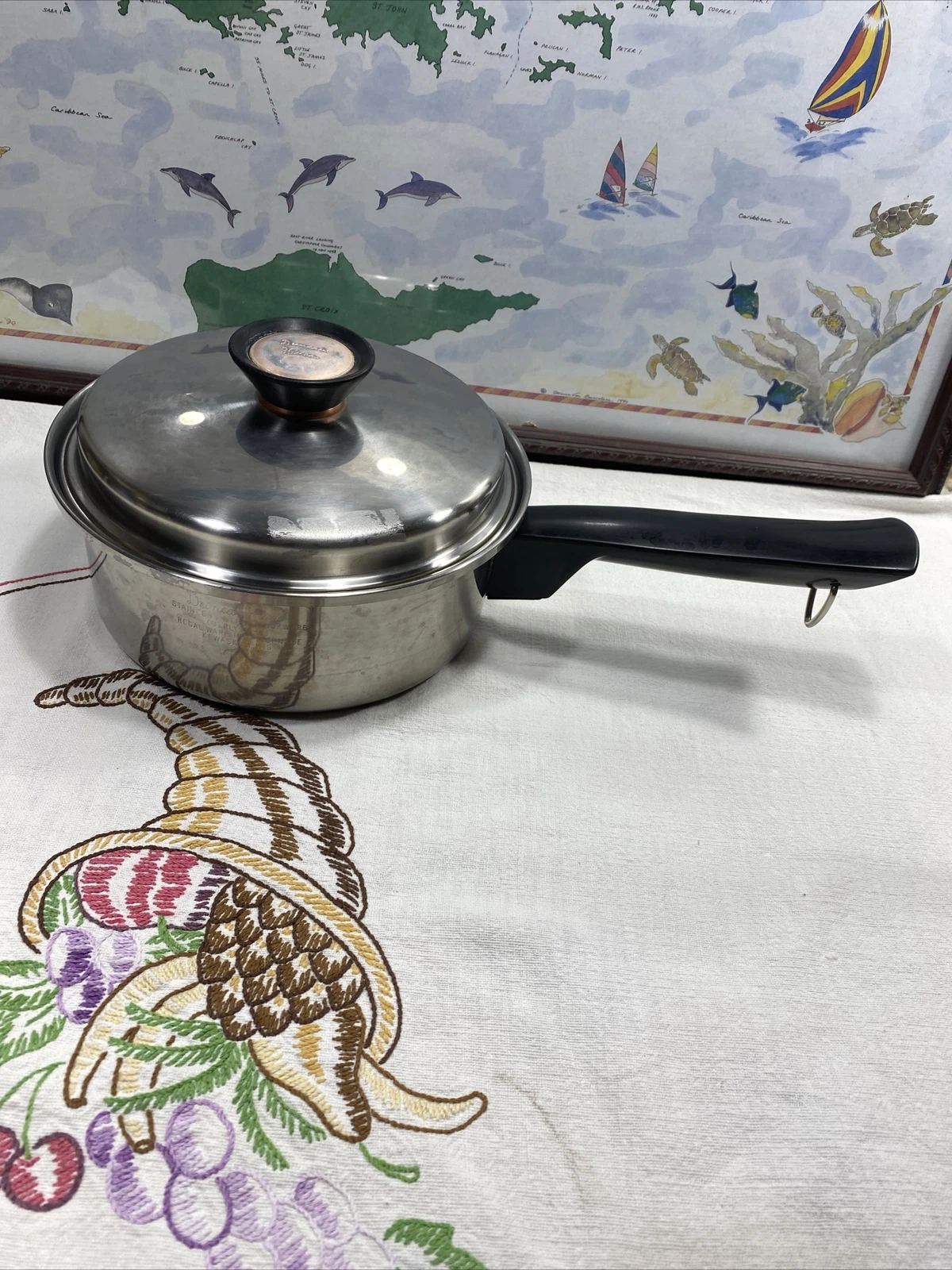 Vintage Duncan Hines Regal Ware 2 Qt Sauce Pan Stainless Steel