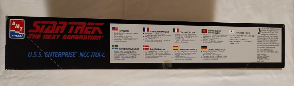STAR TREK - AMT ERTL -U.S.S. ENTERPRISE NCC-1701-C THE NEXT GENERATION MODEL KIT - Immagine 3 di 4