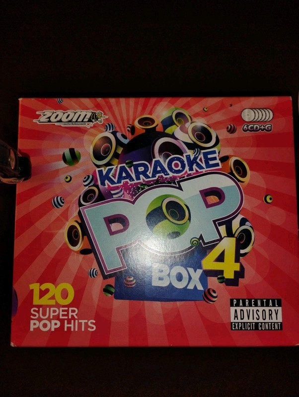  Pre- owned  Zoom Karaoke Pop Box 4 120 Super Pop Hits Pop 6x Standard CD+G CDG 