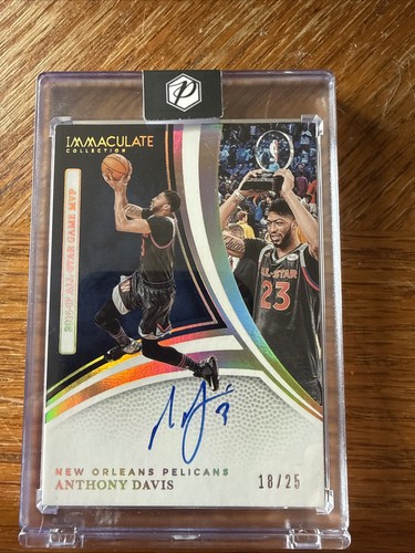 2024-25 Panini Immaculate Anthony Davis All Star Game MVP on Card auto 18/25!