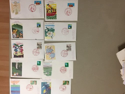 TenJapan fdc.Each two same st,diff picture(a)