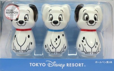 Tokyo Disney Resort 101 Dalmatians Lucky Patch Rolly Ballpoint Pen Set Used