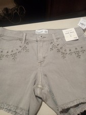 Girls Abercrombie Shorts Mid Rise Midi Short 15/16 Regular Green