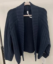 NWT Size XL/XXL Lululemon Womens Twin Rib Sweater Knit Wrap True Navy TRNV