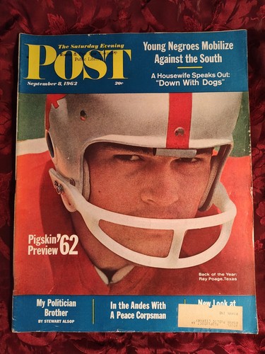 Saturday Evening POST September 8 1962 RAY POAGE EDMUND GILLIGAN - Picture 1 of 1