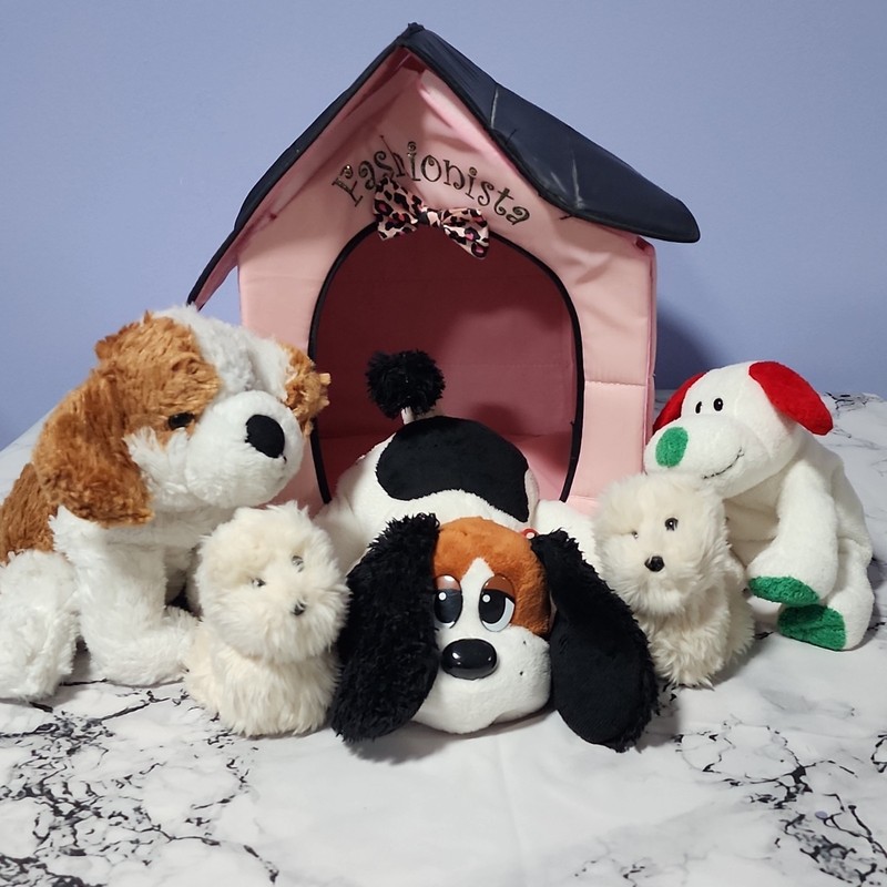 Fashionista Doghouse, 3 Dogs, 2 Cats