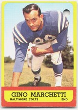 1963 Topps #8 Gino Marchetti POOR PUNCH HOLE