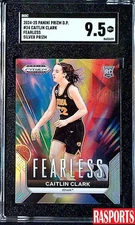 2024-25 CAITLIN CLARK ROOKIE FEARLESS SILVER PRIZM PANINI PRIZM DP #24 SGC 9.5