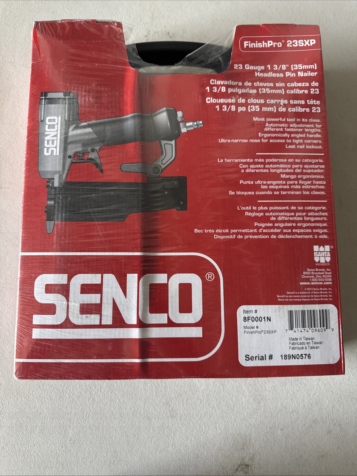 Senco TN11G1 1-3/8&rdquo; 23 Gauge Headless Pin Nailer NEW