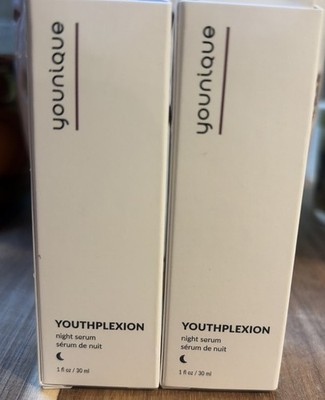 Lot Of 2 Younique YouthPlexion Night Serum - 1 fl oz / 30 ml - Made in USA - NIB