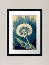 Dandelion abstract Framed Art Print Framed Wall Art Poster Canvas Print Picture