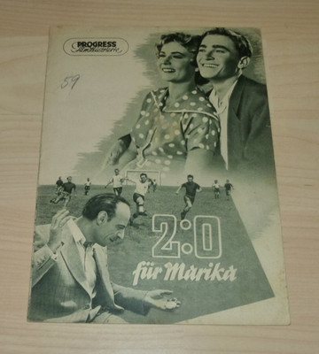 Filmprogramm Progress Filmillustrierte 1952 - 2:0 für Marika - Programmheft