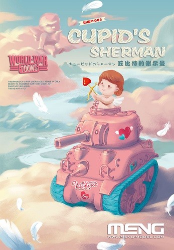 Meng Model WWV-003 - Cupid's Sherman (Cartoon Model) - New