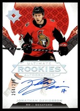 2019-20 Upper Deck Ultimate rookies Jonathan Davidsson Rookie Auto 254/299