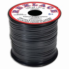 Pepperell Lace Rexlace 100yd Spool Pearl Black Craft Lacing Cord Vinyl 1PCS