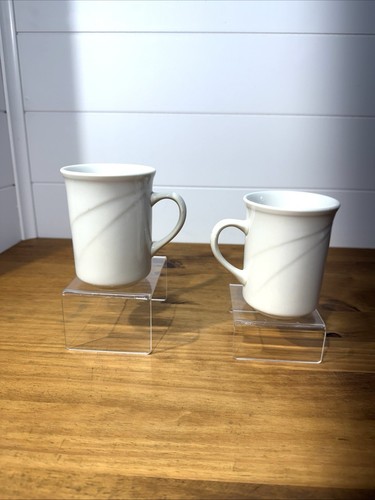 2 REGO White Porcelain Coffee Mugs 6 oz Restaurant Diner Cups China ~ Read Info - Picture 11 of 24