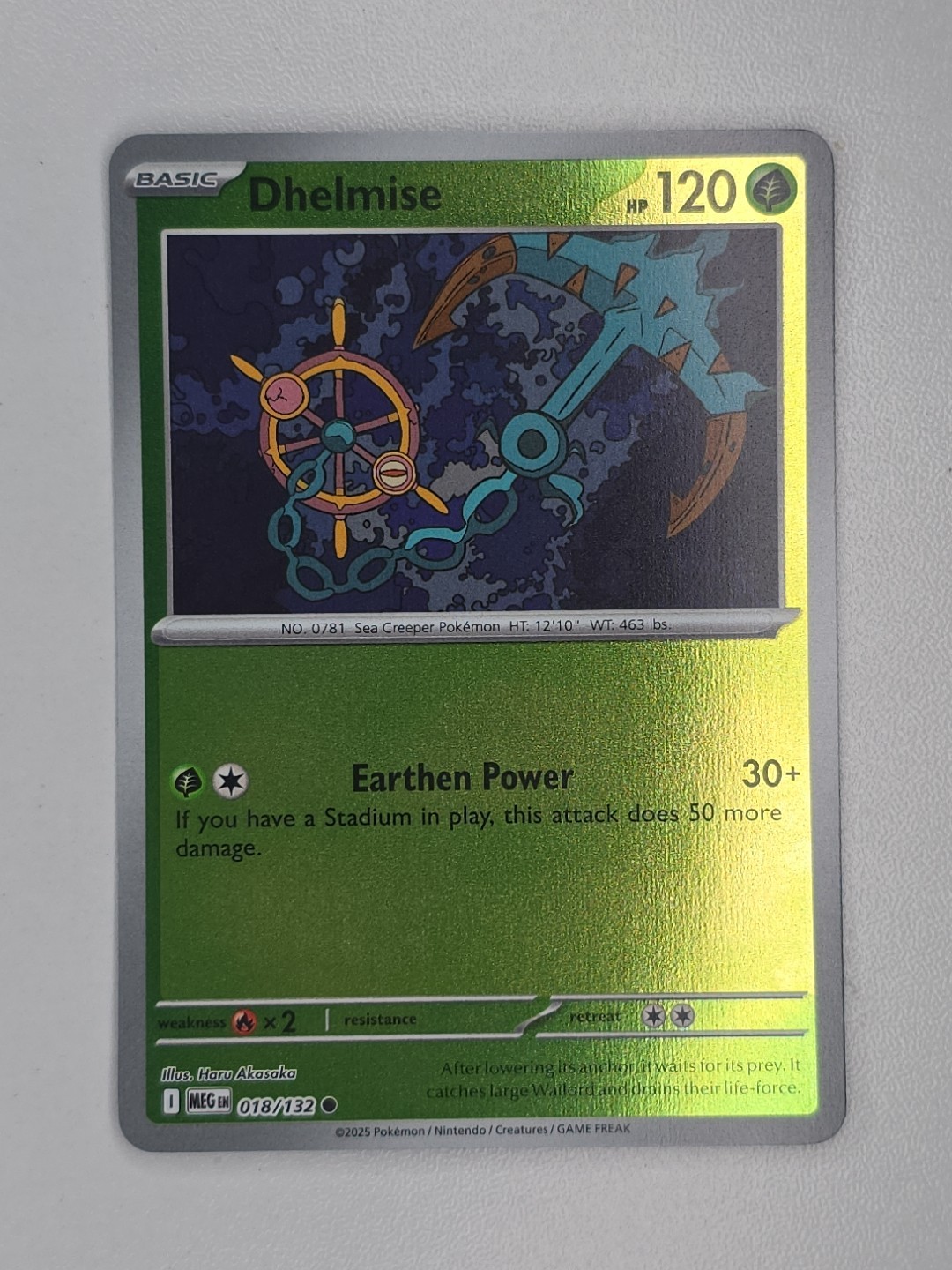 Dhelmise 018/132 Me01: Mega Evolution Reverse Holo