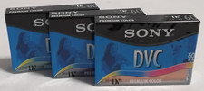 Lot of Three 3 DVM60R Sony Premium Color DVC Cassettes 60 Min Factory Sealed 
