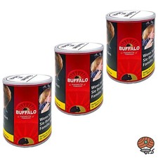 Buffalo Red / Rot Feinschnitt Zigarettentabak / Drehtabak Dose 3x 140g