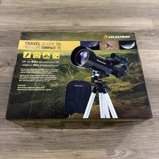 Celestron Travel Scope 70 Refractor Telescope 21035 Tripod Backpack Bundle