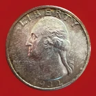 1934-P WASHINGTON QUARTER GEM UNCIRCULATED 25C ALBUM TONED SILVER COIN BU 898