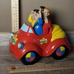 Rare 2003 The Wiggles Big Red Car Musical /Motion Vehicle By SpinMaster. Works!