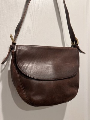 Vintage Coach 4132 Carlton Shoulder Crossbody Bag in Mahogany Brown