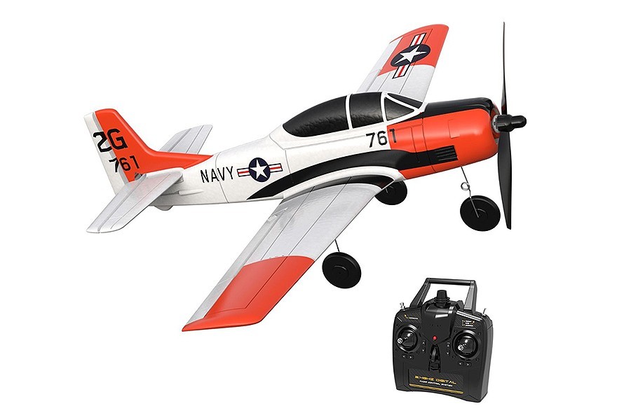 Avion T-28 Trojan 400mm Volantex avion radiocommandé de guerre pour débutant RTF