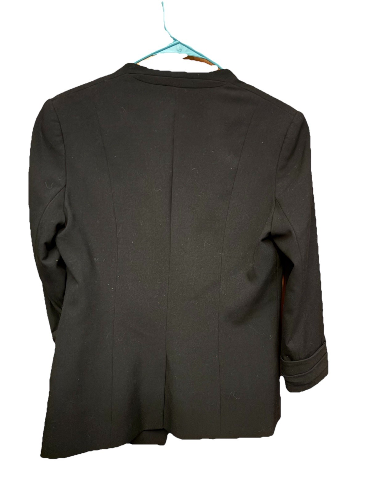 IVANKA TRUMP Black Open Front Blazer Jacket Woman’s ~ Size 4~GOLD BUTTON  Trim!!