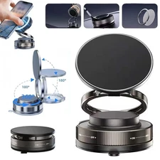 360 Vacuum Strong Magnetic Phone Holder Suction Cup Car Stand Foldable Car Mount