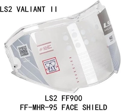 FF-MHR-95 Shield for LS2 Valiant II Helmet Original LS2 Replacement Face Shield 