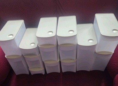 14 Piece Tupperware Shelf Smart Slim Air Tight Set