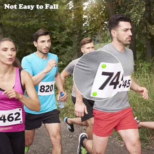 12 Pcs Marathon Running Bib Clips Number Holder Race Bib Fixing Fastener Clip - Afbeelding 4 van 7