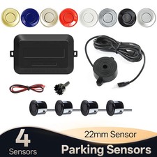 Car Parking Sensor Kit Reverse Backup Radar Sound Alert with 4 Sensors 22mm 12V