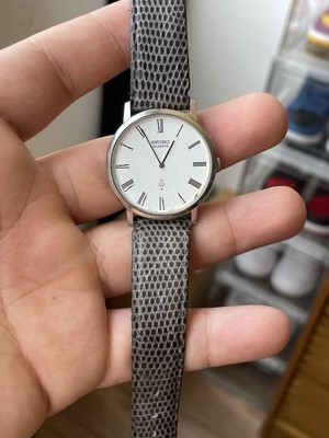Seiko Chariot 4130-9001 Vintage Quartz Watch 33.5mm Two-Hand