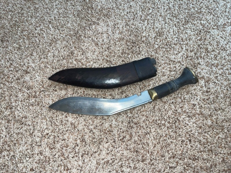 Old Genuine Nepal Gurkha Kukri Khukri Knife 