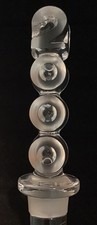 Mikasa Lead Crystal Bottle Stopper Year "2000 Millenium" Decor in Original Box