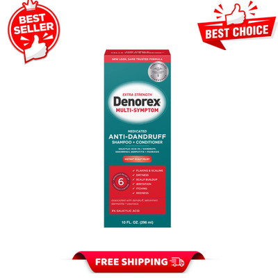 New Denorex Extra Strength Anti Dandruff Shampoo & Conditioner Treatment, 10oz