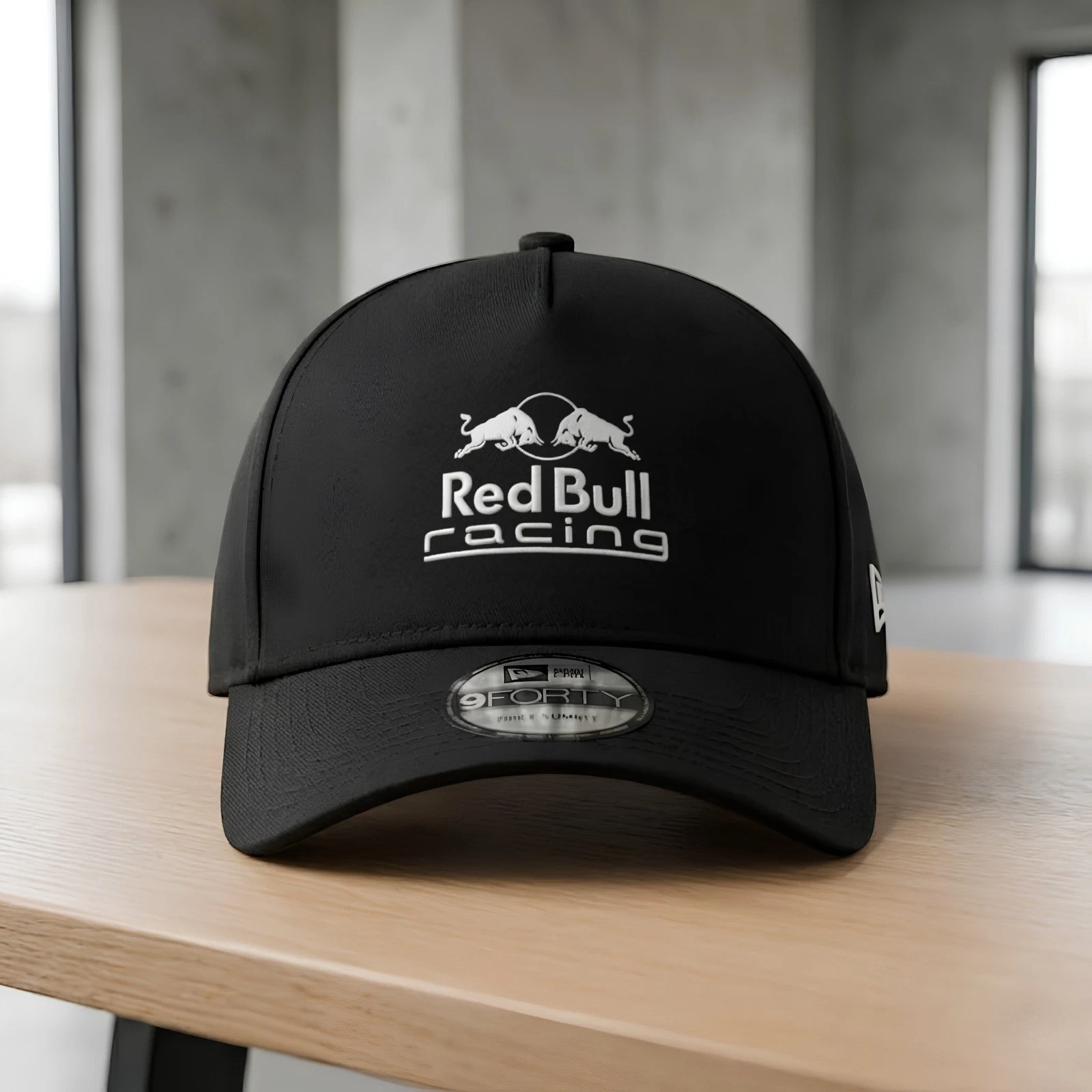 Red Bull logo Embroidered Hat 9FORTY Black Baseball Cap Mesh Trucker Men